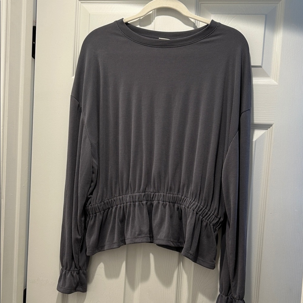 a new day Charcoal Gray Women's Blouse